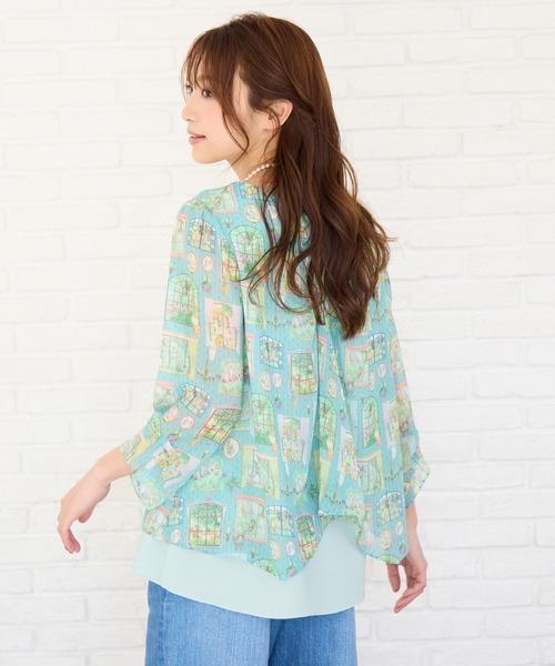 Jolly Poupee(ジョリープッペ)の「【22fabric】ムービースタジオ/レイヤードブラウス(シャツ/ブラウス・レディース・ブルー/ベージュ・42/38/46)」の18枚目の写真