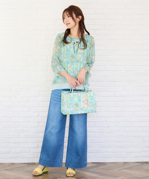 Jolly Poupee(ジョリープッペ)の「【22fabric】ムービースタジオ/レイヤードブラウス(シャツ/ブラウス・レディース・ブルー/ベージュ・42/38/46)」の8枚目の写真