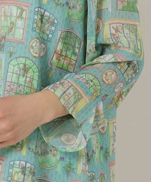 Jolly Poupee(ジョリープッペ)の「【22fabric】ムービースタジオ/レイヤードブラウス(シャツ/ブラウス・レディース・ブルー/ベージュ・42/38/46)」の4枚目の写真
