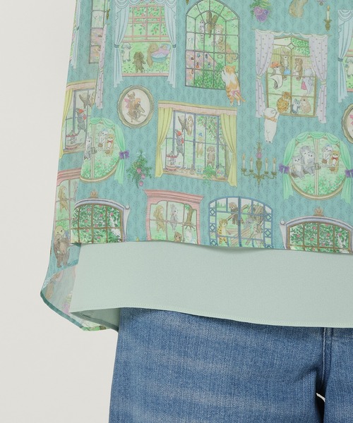 Jolly Poupee(ジョリープッペ)の「【22fabric】ムービースタジオ/レイヤードブラウス(シャツ/ブラウス・レディース・ブルー/ベージュ・42/38/46)」の6枚目の写真