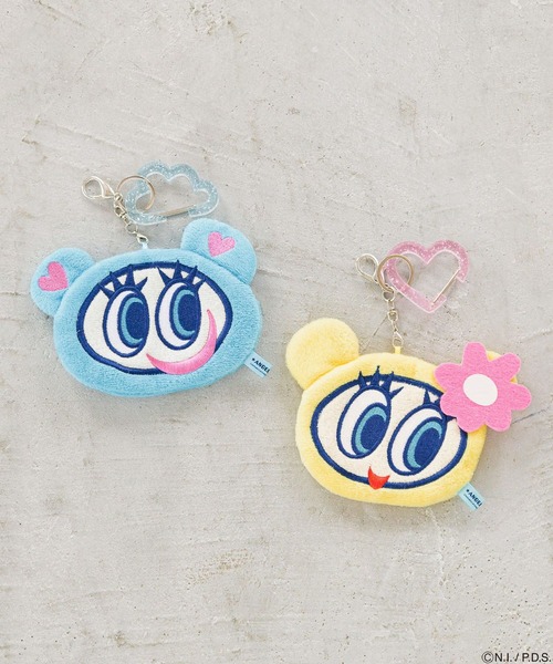 Me%（ミィパーセント）の「【ANGEL BLUE】フェイスポーチチャーム 283113（ポーチ・レディース・ブルー/イエロー・FREE）」の3枚目の写真