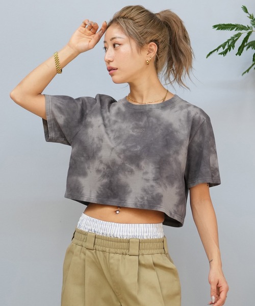 NEW ERA/ニューエラ タイダイ柄/クロップド丈Tシャツ 14391901