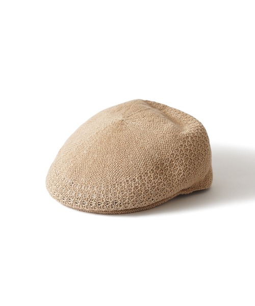 Subciety（サブサエティ）の「Linen hunting（ハンチング/ベレー帽・メンズ・ブラック/ベージュ・FREE）」の3枚目の写真