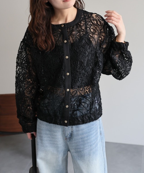 セール】【選べる】 2WAYシアーカーディガン / ブラウス