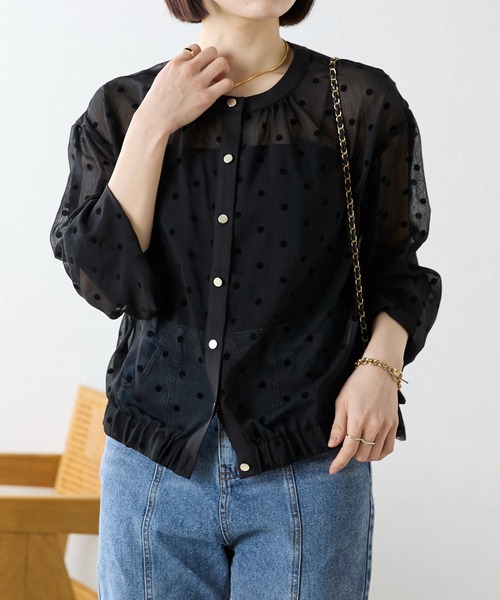 セール】【選べる】 2WAYシアーカーディガン / ブラウス