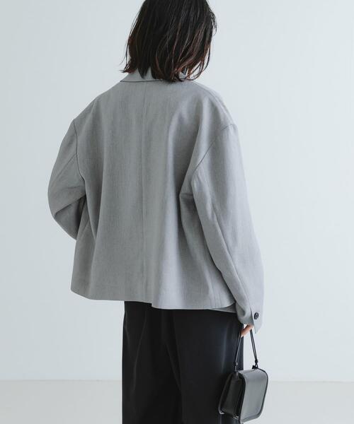 URBAN RESEARCH(アーバンリサーチ)の「『UVカット/吸水速乾/イージーケア』『UR TECH DRYLUXE』ツイードジャケット(その他アウター・レディース・ベージュ/グレー・FREE)」の3枚目の写真