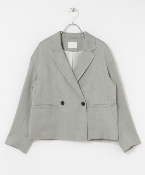 URBAN RESEARCH(アーバンリサーチ)の「『UVカット/吸水速乾/イージーケア』『UR TECH DRYLUXE』ツイードジャケット(その他アウター・レディース・ベージュ/グレー・FREE)」の8枚目の写真