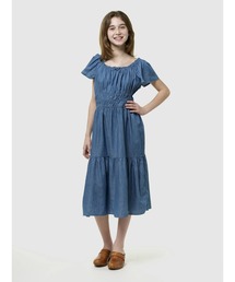 GAP | スモッキングギャザー ミディワンピース (キッズ)(ワンピース)