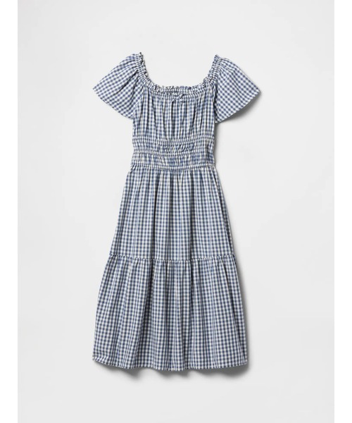 GAP（ギャップ）の「スモッキングギャザー ミディワンピース (キッズ)（ワンピース・キッズ・ブルー系その他/ブルー・130cm/120cm/160cm/150cm/110cm/140cm）」の6枚目の写真