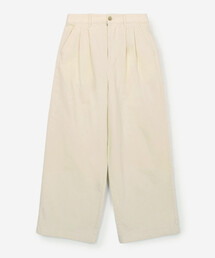 Danton ダントン　パンツ　コットン100% 36 WOMEN'S COTTON DRILL TUCK STRAIGHT PANTS（その他パンツ