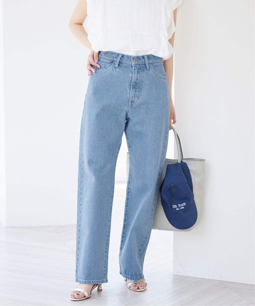 SLOBE IENA(スローブイエナ)の「《3サイズ展開/追加6》LE DENIM ストレートデニムパンツ(その他パンツ・レディース・サックスブルー・38/34/36)」の9枚目の写真