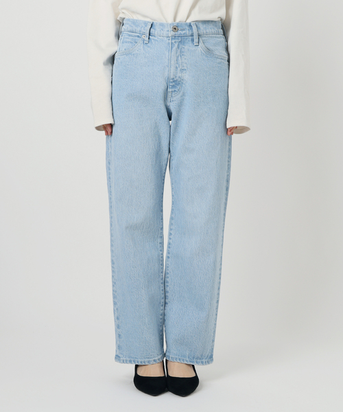 SLOBE IENA(スローブイエナ)の「《3サイズ展開/追加6》LE DENIM ストレートデニムパンツ(その他パンツ・レディース・サックスブルー・38/34/36)」の12枚目の写真