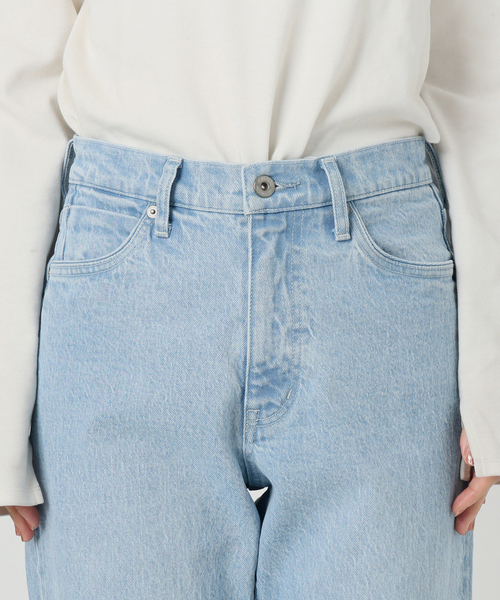 SLOBE IENA(スローブイエナ)の「《3サイズ展開/追加6》LE DENIM ストレートデニムパンツ(その他パンツ・レディース・サックスブルー・38/34/36)」の15枚目の写真