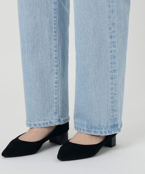 SLOBE IENA(スローブイエナ)の「《3サイズ展開/追加6》LE DENIM ストレートデニムパンツ(その他パンツ・レディース・サックスブルー・38/34/36)」の19枚目の写真