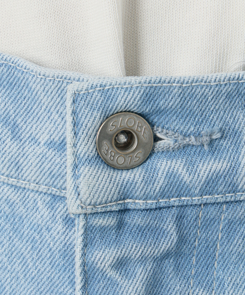 SLOBE IENA(スローブイエナ)の「《3サイズ展開/追加6》LE DENIM ストレートデニムパンツ(その他パンツ・レディース・サックスブルー・38/34/36)」の21枚目の写真