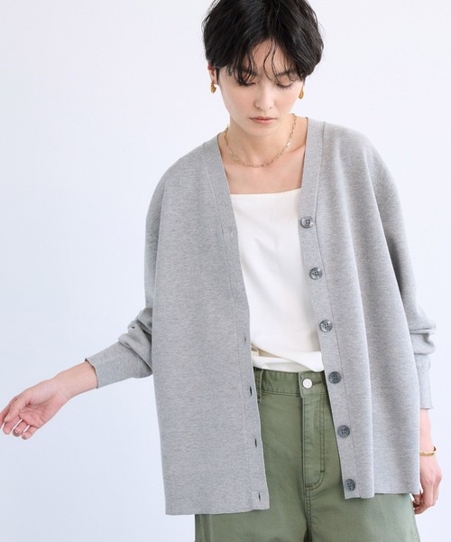 BARNYARDSTORM(バンヤードストーム)の「BARNYARDSTORM / ミドルライトカーデ / ハンドウォッシャブル(カーディガン/ボレロ・レディース・ベージュ/ピンク/チャコールグレー/グレー/ライトグリーン/ホワイト・FREE)」の4枚目の写真