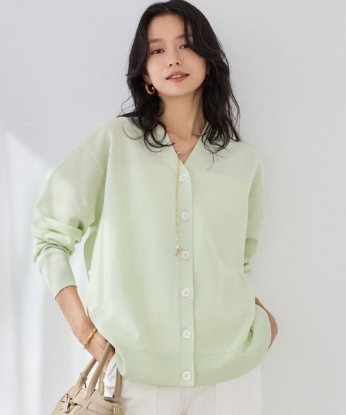 BARNYARDSTORM(バンヤードストーム)の「BARNYARDSTORM / ミドルライトカーデ / ハンドウォッシャブル(カーディガン/ボレロ・レディース・ベージュ/ピンク/チャコールグレー/グレー/ライトグリーン/ホワイト・FREE)」の1枚目の写真