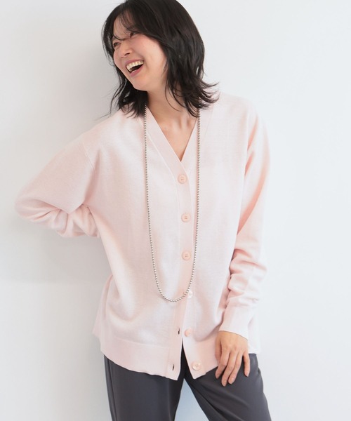 BARNYARDSTORM(バンヤードストーム)の「BARNYARDSTORM / ミドルライトカーデ / ハンドウォッシャブル(カーディガン/ボレロ・レディース・ベージュ/ピンク/チャコールグレー/グレー/ライトグリーン/ホワイト・FREE)」の17枚目の写真