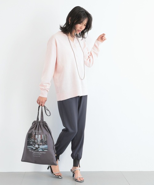 BARNYARDSTORM(バンヤードストーム)の「BARNYARDSTORM / ミドルライトカーデ / ハンドウォッシャブル(カーディガン/ボレロ・レディース・ベージュ/ピンク/チャコールグレー/グレー/ライトグリーン/ホワイト・FREE)」の20枚目の写真