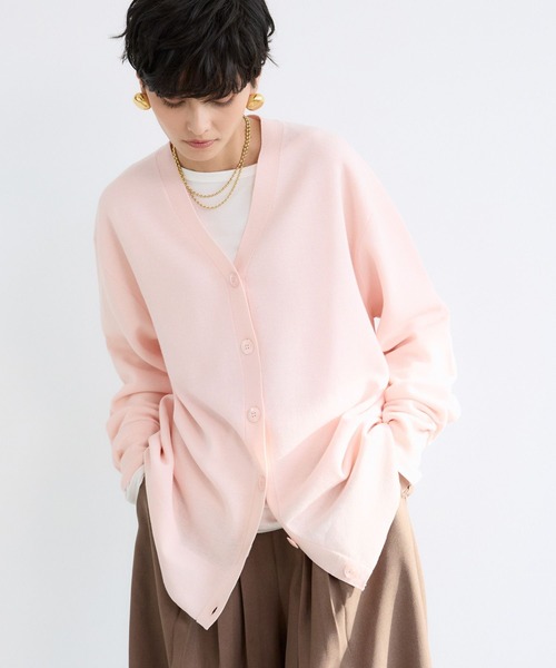 BARNYARDSTORM(バンヤードストーム)の「BARNYARDSTORM / ミドルライトカーデ / ハンドウォッシャブル(カーディガン/ボレロ・レディース・ベージュ/ピンク/チャコールグレー/グレー/ライトグリーン/ホワイト・FREE)」の11枚目の写真