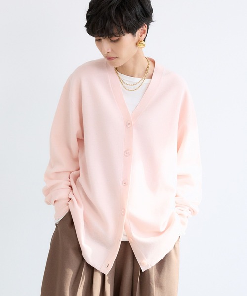 BARNYARDSTORM(バンヤードストーム)の「BARNYARDSTORM / ミドルライトカーデ / ハンドウォッシャブル(カーディガン/ボレロ・レディース・ベージュ/ピンク/チャコールグレー/グレー/ライトグリーン/ホワイト・FREE)」の7枚目の写真