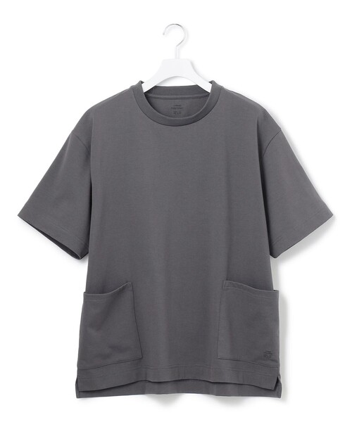 J.PRESS YORK STREET(ジェイプレスヨークストリート)の「【UNISEX】ワンポイントプリント Tシャツ(Tシャツ/カットソー・メンズ・ホワイト系/ネイビー系/ライトグリーン系/グレー系/ダルブルー系・LARGE/MEDIUM/SMALL)」の1枚目の写真