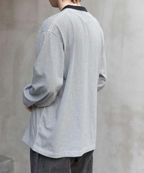 FORK&SPOON（フォークアンドスプーン）の「FORK&SPOON　CAVEボーダーロングスリーブTシャツ（Tシャツ/カットソー・メンズ・ホワイト系その他/ブラック系その他・5/4）」の22枚目の写真