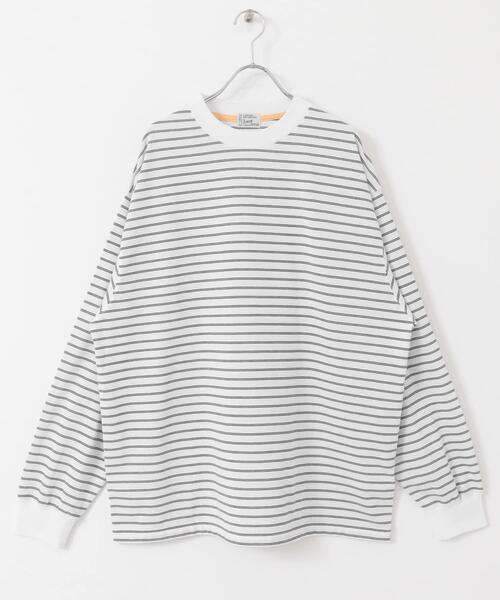 FORK&SPOON（フォークアンドスプーン）の「FORK&SPOON　CAVEボーダーロングスリーブTシャツ（Tシャツ/カットソー・メンズ・ホワイト系その他/ブラック系その他・5/4）」の7枚目の写真