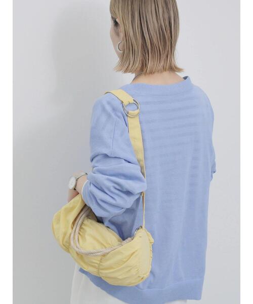 Samansa Mos2 blue（サマンサモスモスブルー）の「シャーリングミニドラムバッグ（ハンドバッグ・レディース・ベージュ/イエロー/ブラック・F）」の20枚目の写真