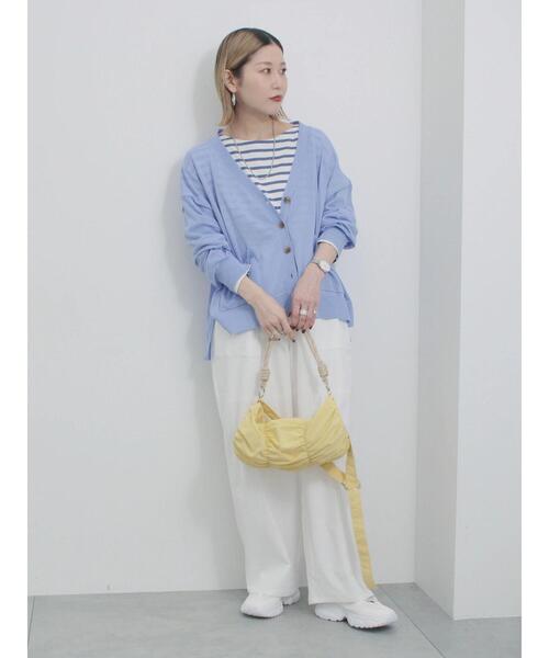 Samansa Mos2 blue（サマンサモスモスブルー）の「シャーリングミニドラムバッグ（ハンドバッグ・レディース・ベージュ/イエロー/ブラック・F）」の21枚目の写真