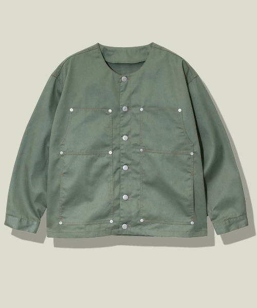 go slow caravan(ゴースローキャラバン)の「Mountain Mania/マウンテンマニア MULTI POCKET COVERALL(カバーオール・メンズ・オリーブ/タン/ブラック・MEDIUM/X-LARGE/LARGE)」の3枚目の写真