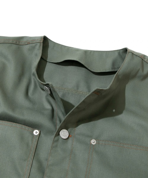 go slow caravan(ゴースローキャラバン)の「Mountain Mania/マウンテンマニア MULTI POCKET COVERALL(カバーオール・メンズ・オリーブ/タン/ブラック・MEDIUM/X-LARGE/LARGE)」の4枚目の写真