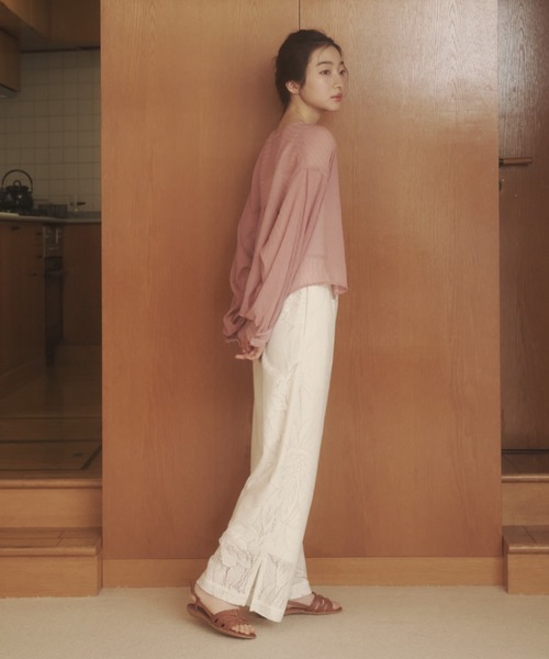 REMOON(リムーン)の「レースイージーパンツ(その他パンツ・レディース・ホワイト/ブラック・FREE)」の16枚目の写真