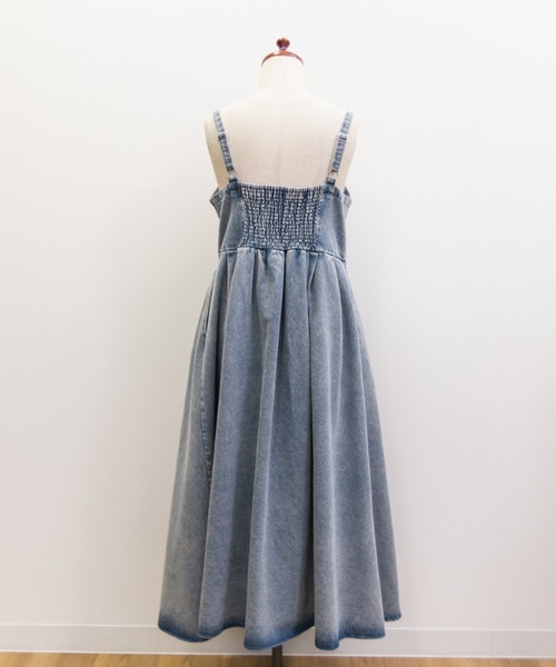 CLETTE(クレット)の「デニムレースアップジャンスカワンピース(ワンピース・レディース・ブルー/ブラック・4L/3L/LL)」の13枚目の写真