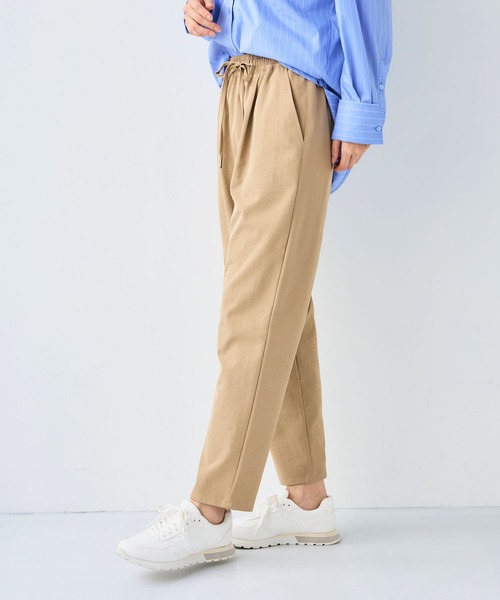 CROSS FUNCTION（クロスファンクション）の「《吸水速乾》エブ楽 きれいめイージーパンツ【CF/クロスファンクション】（その他パンツ・レディース・ライトピンク/アイボリー/カーキ/ネイビー/ベージュ/ブラック/オリーブ/ライトベージュ/サックスブルー・LL/L/M）」の11枚目の写真