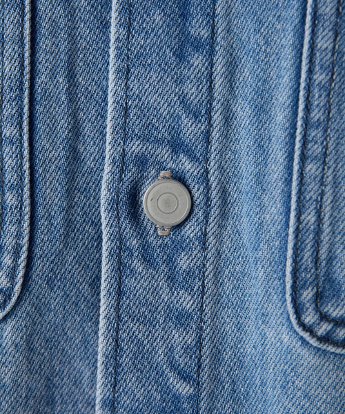Whim Gazette（ウィムガゼット）の「ドロップデニムシャツ（シャツ/ブラウス・レディース・インディゴブルー/ベージュ・FREE）」の10枚目の写真