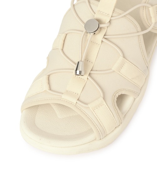 ROPE' PICNIC（ロペピクニック）の「アジャスタースピンドルスニーカーサンダル/リンクコーデ（サンダル・レディース・ブラック/キナリ・L/M/S）」の9枚目の写真