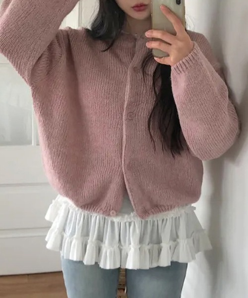 MEMECLE(メメクル)の「【 MEMECLE / メメクル 】シースルー 裾フリルレイヤード カットソー(Tシャツ/カットソー・レディース・ブラック/ホワイト・L/M/S)」の22枚目の写真