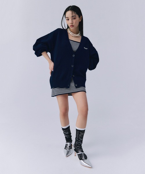 eimy istoire ロゴカーデワンピースニットセットアップ ロゴカーデワンピースニットセットアップ（カーディガン/ボレロ