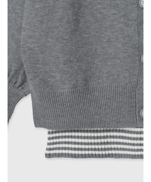 EIMY ISTOIRE（エイミーイストワール）の「ロゴカーデワンピースニットセットアップ（カーディガン/ボレロ・レディース・グレー/ピンク/ネイビー/ベージュ・F）」の11枚目の写真