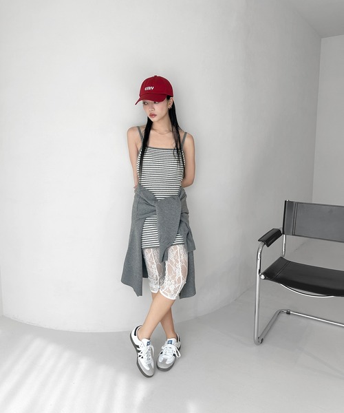 ロゴカーデワンピースニットセットアップ（カーディガン/ボレロ