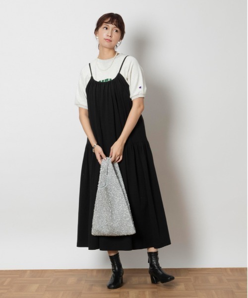 Lee（リー）の「【Lee】「WEB限定」キャミソールドレス（ワンピース・レディース・ブラック・M）」の11枚目の写真