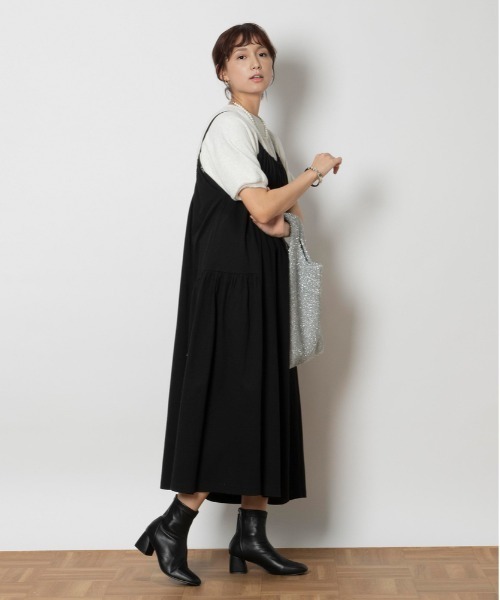 Lee（リー）の「【Lee】「WEB限定」キャミソールドレス（ワンピース・レディース・ブラック・M）」の10枚目の写真