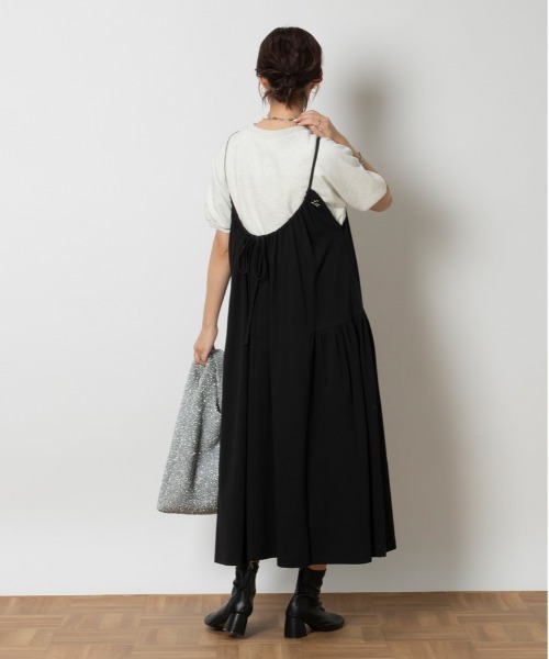 Lee（リー）の「【Lee】「WEB限定」キャミソールドレス（ワンピース・レディース・ブラック・M）」の9枚目の写真