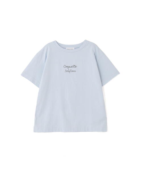 human woman（ヒューマンウーマン）の「◆ロゴＴシャツ（Tシャツ/カットソー・レディース・ホワイト/ブルー/グレー・MEDIUM）」の18枚目の写真