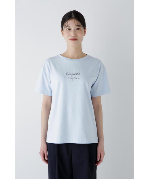 human woman（ヒューマンウーマン）の「◆ロゴＴシャツ（Tシャツ/カットソー・レディース・ホワイト/ブルー/グレー・MEDIUM）」の20枚目の写真