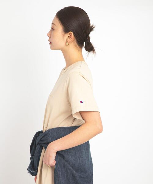 Champion（チャンピオン）の「『別注』Champion×Sonny Label　ギャザーワンピース（ワンピース・レディース・ブルー/ブラック/スミクロ/ベージュ・FREE）」の16枚目の写真