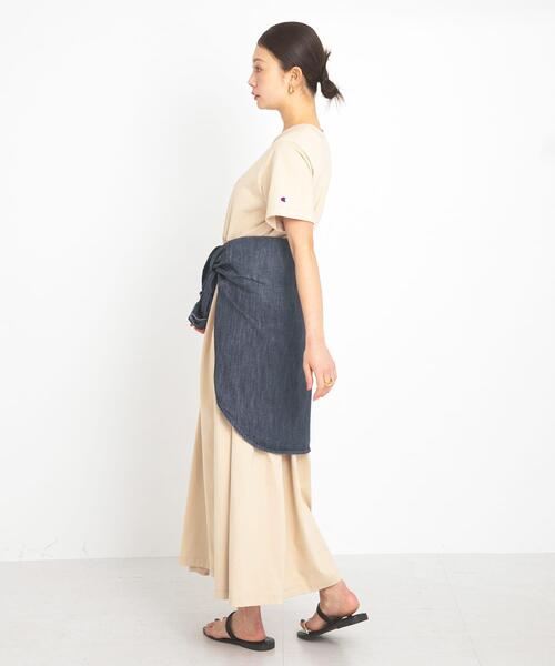 Champion（チャンピオン）の「『別注』Champion×Sonny Label　ギャザーワンピース（ワンピース・レディース・ブルー/ブラック/スミクロ/ベージュ・FREE）」の13枚目の写真