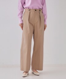 OPAQUE.CLIP | シャンブレーチノワイドパンツ【洗濯機洗い可】(その他パンツ)