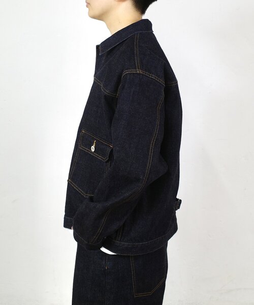 Sourcream（サワークリーム）の「【Sourcream/サワークリーム】リジッドデニムジャケット / 日本製（デニムジャケット・レディース・インディゴブルー・FREE）」の3枚目の写真